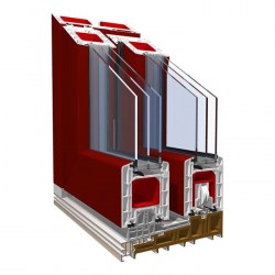 KBE-PremiDoor88-proCoverTec-Weinrot